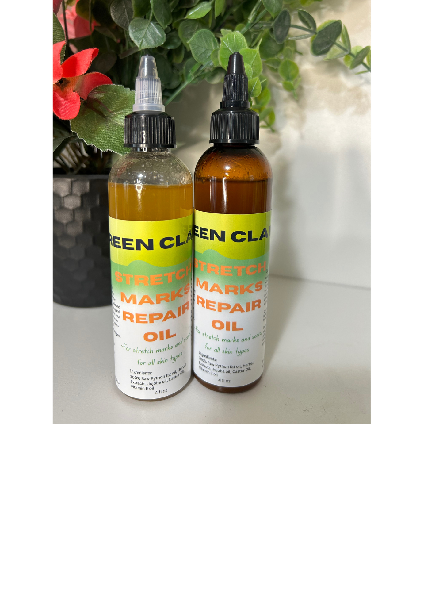 REEN CLAIR STRETCH MARKS/ SCARS BODY OIL-100% Python fat oil for all skin types