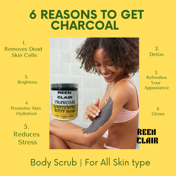 REEN CLAIR Activated Charcoal Whitening Body Scrub